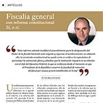 Fiscalía General con Reforma Constitucional, sí o sí